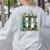 Ghost Plant Library Halloween Reading Books Teacher Vintage Women's Sweatshirt Back Print Ash