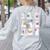 Ghost Reading Teacher Halloween Costume Librarian Book Lover Women's Sweatshirt Back Print Ash Ghost Reading Teacher Halloween Costume Librarian Book Lover Women's Sweatshirt Back Print Ash