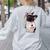 Girls I Heart Mom Love Mama Boston Terrier Dog Lover Women's Sweatshirt Back Print Ash