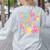 In My Glowing Teacher Era Teaching Back To School Women's Sweatshirt Back Print Ash