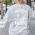 Some Grandpas Play Bingo Real Grandpas Teach Music Teacher Women's Sweatshirt Back Print Ash