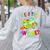 Groovy Field Trip Anyone Happy Field Day For Teachers Kids Women's Sweatshirt Back Print Ash Groovy Field Trip Anyone Happy Field Day For Teachers Kids Women's Sweatshirt Back Print Ash