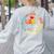 Groovy Lead Teacher Appreciation Back To School Women's Sweatshirt Back Print Ash Groovy Lead Teacher Appreciation Back To School Women's Sweatshirt Back Print Ash