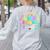 Groovy Life Skills Squad Teacher Special Ed SPED Team Crew Women's Sweatshirt Back Print Ash Groovy Life Skills Squad Teacher Special Ed SPED Team Crew Women's Sweatshirt Back Print Ash