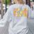 Groovy I Speak Fluent Toddler Daycare Provider Teacher Women's Sweatshirt Back Print Ash Groovy I Speak Fluent Toddler Daycare Provider Teacher Women's Sweatshirt Back Print Ash