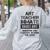Halloween Art Teacher Prisoner Costume Women's Sweatshirt Back Print Ash Halloween Art Teacher Prisoner Costume Women's Sweatshirt Back Print Ash