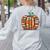Halloween Books Pumpkin Reading Teacher Fall Men Women Women's Sweatshirt Back Print Ash