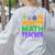 Halloween Monster Math Teacher Men Women Women's Sweatshirt Back Print Ash Halloween Monster Math Teacher Men Women Women's Sweatshirt Back Print Ash
