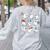 Halloween PE Teacher Ghost Playing Soccer Football Baseball Women's Sweatshirt Back Print Ash Halloween PE Teacher Ghost Playing Soccer Football Baseball Women's Sweatshirt Back Print Ash