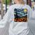 Halloween Pumpkin Starry Night Van Gogh Art Teacher Women's Sweatshirt Back Print Ash Halloween Pumpkin Starry Night Van Gogh Art Teacher Women's Sweatshirt Back Print Ash