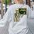 Halloween Skeleton 67 Meme Square Root 4489 Math Teacher Women's Sweatshirt Back Print Ash