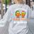 Halloween Teacher Cutest Candy Corn Groovy Spooky Teachers Women's Sweatshirt Back Print Ash Halloween Teacher Cutest Candy Corn Groovy Spooky Teachers Women's Sweatshirt Back Print Ash