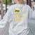 Halloween Teacher Six Seven 6 7 Skeleton Spooky Costume Women's Sweatshirt Back Print Ash