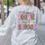 Happy 100th Day Of School Leopard Print Teacher Student Kids Women's Sweatshirt Back Print Ash Happy 100th Day Of School Leopard Print Teacher Student Kids Women's Sweatshirt Back Print Ash