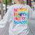 Happy 100th Day Of School Teacher Student 100 Days Tie Dye Men Women Kids Women's Sweatshirt Back Print Ash Happy 100th Day Of School Teacher Student 100 Days Tie Dye Men Women Kids Women's Sweatshirt Back Print Ash