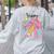 Happy Dot Day 2025 Coquette Bow Teachers Kids Boys Girls Women's Sweatshirt Back Print Ash