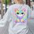 Happy Dot Day Colorful Polka Dot Cat Kitten Teachers Kids Women's Sweatshirt Back Print Ash Happy Dot Day Colorful Polka Dot Cat Kitten Teachers Kids Women's Sweatshirt Back Print Ash