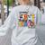Happy First Day Of School PE Teacher Life Back To School Women's Sweatshirt Back Print Ash Happy First Day Of School PE Teacher Life Back To School Women's Sweatshirt Back Print Ash