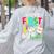 Happy First Day Of School Teacher Back To School Student Women's Sweatshirt Back Print Ash Happy First Day Of School Teacher Back To School Student Women's Sweatshirt Back Print Ash