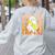 Happy Fri-Yay Friday Lovers Groovy Teacher Life Halloween Women's Sweatshirt Back Print Ash