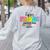 Happy Friyay Teacher School Friday Weekend Vibes Women's Sweatshirt Back Print Ash Happy Friyay Teacher School Friday Weekend Vibes Women's Sweatshirt Back Print Ash