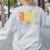 Happy Friyay Teacher Shirt Cute Teacher Fashion Bruh Fri-Yay Women's Sweatshirt Back Print Ash