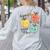 Happy To See Your Face Teacher Apple Women's Sweatshirt Back Print Ash Happy To See Your Face Teacher Apple Women's Sweatshirt Back Print Ash