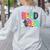 Head Start Team Homeschool Teacher Headstart Back To School Women's Sweatshirt Back Print Ash