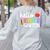 Hello Kindergarten Team Kinder Back To School Teacher Kids Women's Sweatshirt Back Print Ash Hello Kindergarten Team Kinder Back To School Teacher Kids Women's Sweatshirt Back Print Ash