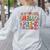Hello Pre-K Back To School Teacher Student Fun Graphic Tee Women's Sweatshirt Back Print Ash Hello Pre-K Back To School Teacher Student Fun Graphic Tee Women's Sweatshirt Back Print Ash
