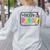 Hello Pre-K Team Preschool Teacher Kids Back To School Women's Sweatshirt Back Print Ash