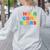 Hola Como Estas Spanish Teacher Fiesta Party Banners Women's Sweatshirt Back Print Ash