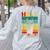 Hola Estudiantes Spanish Teacher Back To School 2025 Women's Sweatshirt Back Print Ash