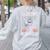 I'Ll Just Wait Until It's Quiet Skeleton Coffee Teacher Women's Sweatshirt Back Print Ash