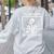 I'Ll Just Wait Until It's Quiet Skeleton Teacher Great Women's Sweatshirt Back Print Ash I'Ll Just Wait Until It's Quiet Skeleton Teacher Great Women's Sweatshirt Back Print Ash