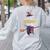 Im The Teacher Witch Halloween Matching Group Costume Women's Sweatshirt Back Print Ash