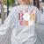 Infant Teacher Boo Crew Halloween Costume Women's Sweatshirt Back Print Ash