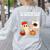 It's A Bootiful Day To Make Art Groovy Art Teacher Halloween Women's Sweatshirt Back Print Ash