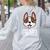 Just a Girl Who Loves Boston Terriers Women's Sweatshirt Back Print Ash