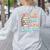 Just One More Chapter Book Reading Floral Teacher Book Lover Women's Sweatshirt Back Print Ash Just One More Chapter Book Reading Floral Teacher Book Lover Women's Sweatshirt Back Print Ash