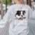 Just a Woman Who Loves Her Boston Terrier Cute Dog Mom Women's Sweatshirt Back Print Ash