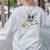Kawaii Kids & Boys Astronaut Space Boston Terrier Dog Lover Women's Sweatshirt Back Print Ash