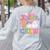 Kinder Boo Crew Kindergarten Teacher Student Halloween Women's Sweatshirt Back Print Ash