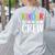 Kinder Crew Shirt Kindergarten Boy Girl Student Teacher Women's Sweatshirt Back Print Ash