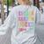 KINDERGARTEN ROCKS Teacher Crew Rock Star Kinder Team Women's Sweatshirt Back Print Ash KINDERGARTEN ROCKS Teacher Crew Rock Star Kinder Team Women's Sweatshirt Back Print Ash