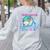 Kindergarten Teacher Dolphin Ocean Life Teaching Team Spirit Women's Sweatshirt Back Print Ash Kindergarten Teacher Dolphin Ocean Life Teaching Team Spirit Women's Sweatshirt Back Print Ash