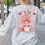 Kiss Your Brain Valentines Test Day Teacher Squad Kids Women's Sweatshirt Back Print Ash Kiss Your Brain Valentines Test Day Teacher Squad Kids Women's Sweatshirt Back Print Ash
