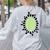 Kiwi Easy Costume Halloween Fruit Lover School Teacher Fun Women's Sweatshirt Back Print Ash Kiwi Easy Costume Halloween Fruit Lover School Teacher Fun Women's Sweatshirt Back Print Ash