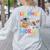 Learning Is Out Of This World Space Back To School Teacher Women's Sweatshirt Back Print Ash Learning Is Out Of This World Space Back To School Teacher Women's Sweatshirt Back Print Ash