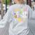Learning Is Out Of This World Space Teacher Cute Groovy Women's Sweatshirt Back Print Ash Learning Is Out Of This World Space Teacher Cute Groovy Women's Sweatshirt Back Print Ash